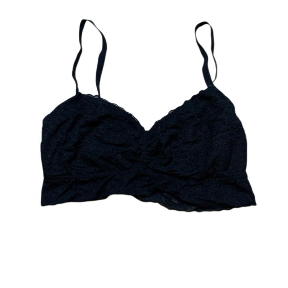Victorias Secret Pink Black Lace Long line bralette Medium